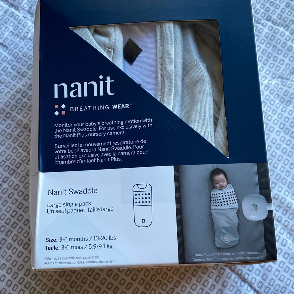 Nanit Breathing Wear Swaddle - Soft Gray